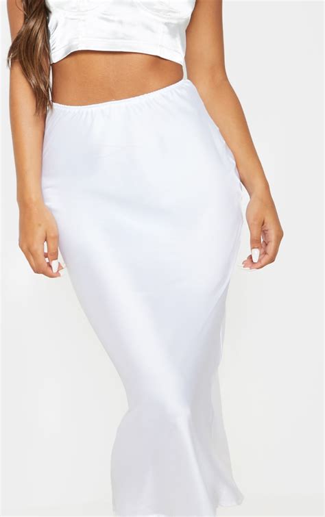 skirt slip white|satin slip skirt midi.